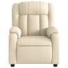 Fauteuil inclinable Crème Tissu 