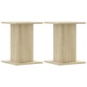 Supports de haut-parleurs 2 pcs chêne sonoma bois d'ingénierie 
