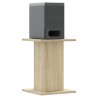 Supports de haut-parleurs 2 pcs chêne sonoma bois d'ingénierie 