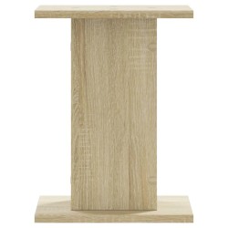 Supports de haut-parleurs 2 pcs chêne sonoma bois d'ingénierie 