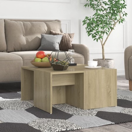 Tables basses 4 pcs chêne Sonoma 33x33x33 cm bois d'ingénierie 