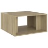 Tables basses 4 pcs chêne Sonoma 33x33x33 cm bois d'ingénierie 