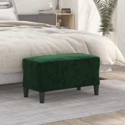 Banc Vert foncé 70x35x41 cm Velours 