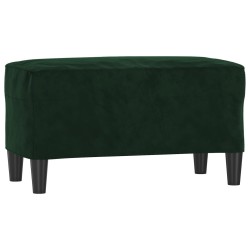 Banc Vert foncé 70x35x41 cm Velours 