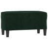 Banc Vert foncé 70x35x41 cm Velours 