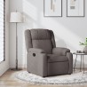 Fauteuil inclinable Taupe Tissu 