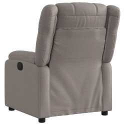 Fauteuil inclinable Taupe Tissu 