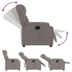 Fauteuil inclinable Taupe Tissu 