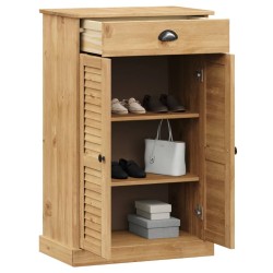 Armoire à chaussures VIGO 60x35x96 cm bois massif de pin 
