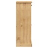 Armoire à chaussures VIGO 60x35x96 cm bois massif de pin 