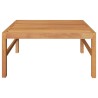 Salon de jardin 2 pcs avec coussins gris foncé Bois de teck 