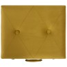 Tabourets de rangement lot de 3 Jaune moutarde Velours 