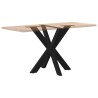 Pied de table à manger en forme d'araignée noir 85 x 85 x (72-73) cm en acier 