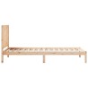 Cadre de lit extra long sans matelas 100x210 cm bois massif 