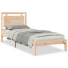 Cadre de lit extra long sans matelas 100x210 cm bois massif 