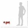 Jouet en peluche Chien de race Bulldog Marron et blanc XXL 