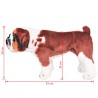 Jouet en peluche Chien de race Bulldog Marron et blanc XXL 