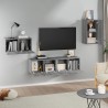 Ensemble de meubles TV 4 pcs Sonoma gris Bois d'ingénierie 