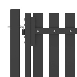 Portail de clôture de jardin Acier 1x2 m Anthracite 