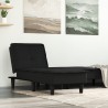 Chaise longue noir tissu 