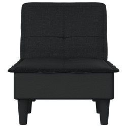 Chaise longue noir tissu 