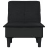 Chaise longue noir tissu 