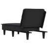 Chaise longue noir tissu 