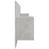 Tête de lit avec armoires Gris béton Bois d'ingénierie 