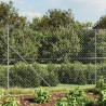 Clôture à mailles losangées avec ancrage argenté 1,4x25 m 