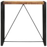 Table de bar 110x55x110 cm bois de manguier massif brut 