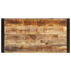 Table de bar 110x55x110 cm bois de manguier massif brut 