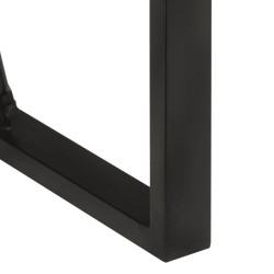 Table de bar 110x55x110 cm bois de manguier massif brut 