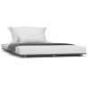 Cadre de lit sans matelas gris 120x200 cm bois de pin massif 