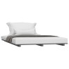 Cadre de lit sans matelas gris 120x200 cm bois de pin massif 