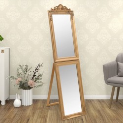 Miroir sur pied Doré 50x200 cm 