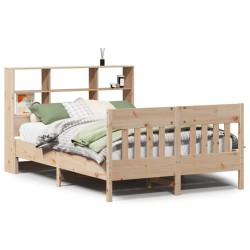 Cadre de lit sans matelas 120x200 cm bois de pin massif 