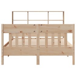 Cadre de lit sans matelas 120x200 cm bois de pin massif 