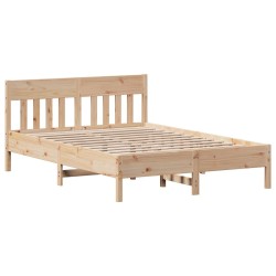 Cadre de lit sans matelas 120x200 cm bois de pin massif 