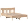 Cadre de lit sans matelas 120x200 cm bois de pin massif 