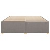 Cadre de lit sans matelas taupe 200x200 cm tissu 