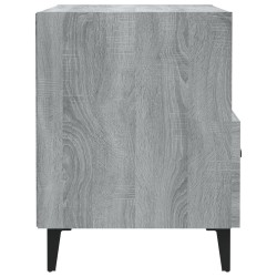 Table de chevet Sonoma gris Bois d'ingénierie 