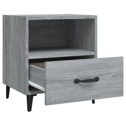 Table de chevet Sonoma gris Bois d'ingénierie 