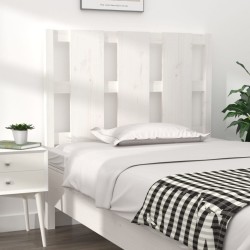 Tête de lit blanc 105,5x4x100 cm bois massif de pin 