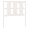 Tête de lit blanc 105,5x4x100 cm bois massif de pin 