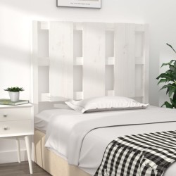 Tête de lit blanc 105,5x4x100 cm bois massif de pin 