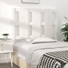 Tête de lit blanc 105,5x4x100 cm bois massif de pin 