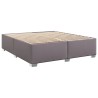 Cadre de lit sans matelas gris 200x200 cm similicuir 