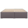 Cadre de lit sans matelas gris 200x200 cm similicuir 