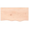 Dessus de table 80x40x2 cm bois de chêne massif non traité 