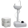Ensemble de toilette et support de lavage des mains de camping 